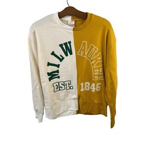 Good Land Milwaukee Sweatshirt Size Medium Pullover Colorblock Sportswear
